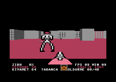 E1M2: koridorda bir zombi, elde tabanca